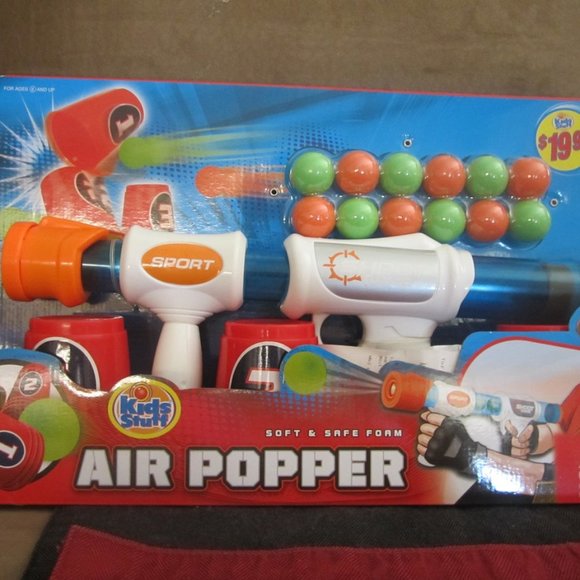 Air Popper Gun With Foam Ball Ammo 